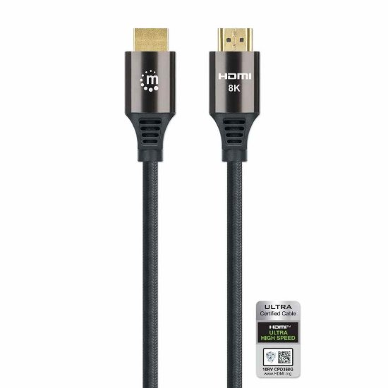 Kabel MANHATTAN, HDMI (M) na HDMI (M), Ultra High Speed s Ethernetom, 8K@60Hz, 3m
