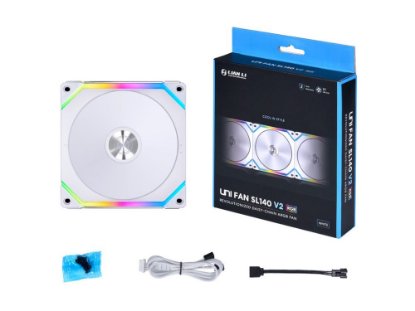 Ventilator LIAN LI Uni Fan SL140 V2 RGB PWM, 140mm, bijeli