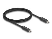 Kabel DELOCK, USB-C 3.2 (M) na USB-C (M), 1m, crni