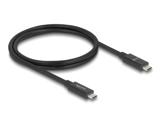 Kabel DELOCK, USB-C 3.2 (M) na USB-C (M), 1m, crni