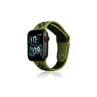 Zamjenski remen BELINE Sport Silicone za Apple Watch 38/40/41mm, zeleno-crni