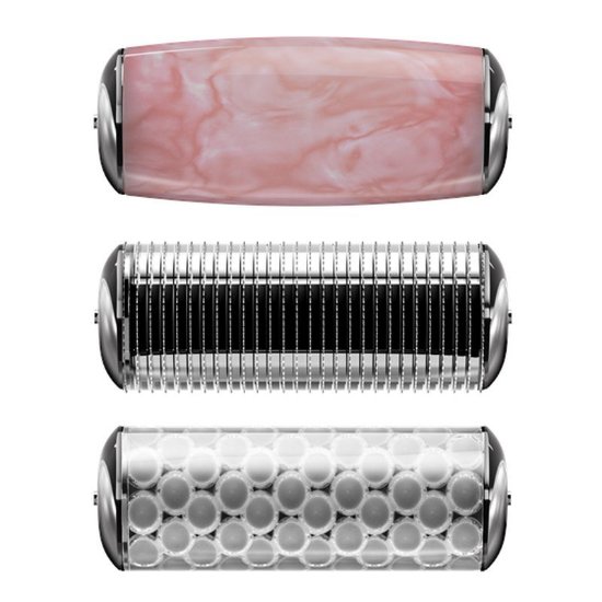 Uređaj za njegu lica i tijela GESKE MicroNeedle Face & Body Roller, 9u1, magenta