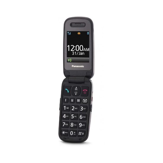 Mobitel PANASONIC KX-TU446EXR, flip, preklopni, crveni