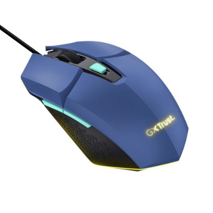 Miš TRUST GXT 109B Felox, RGB, optički, 6400dpi, plavi