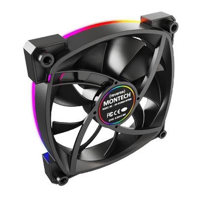Ventilator MONTECH RX120 PWM, 120mm, 1600 okr/min, RGB, crni