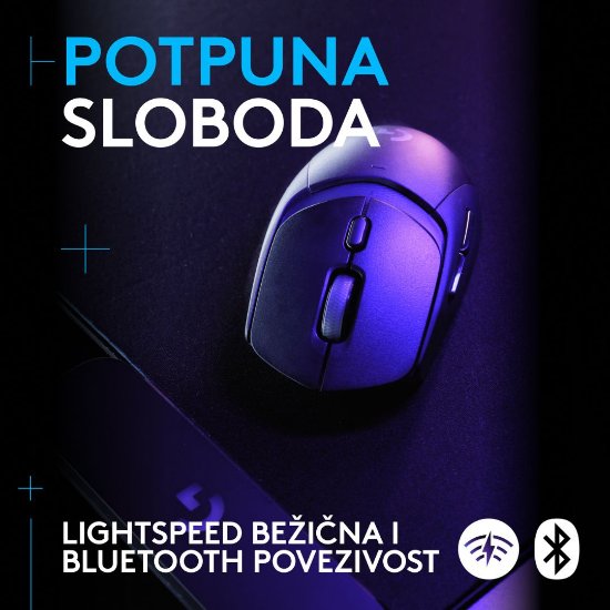 Miš LOGITECH G309 Lightspeed, optički, bežični, 25600dpi, crni