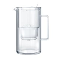 Vrč za filtriranje vode AQUAPHOR Glass, 2,5 l, stakleni, bijeli