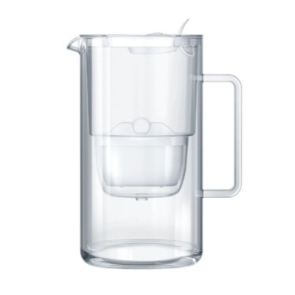 Vrč za filtriranje vode AQUAPHOR Glass, 2,5 l, stakleni, bijeli