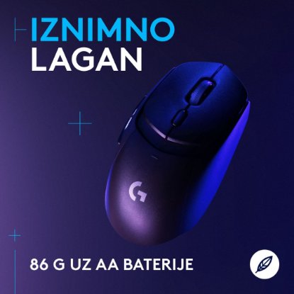 Miš LOGITECH G309 Lightspeed, optički, bežični, 25600dpi, crni