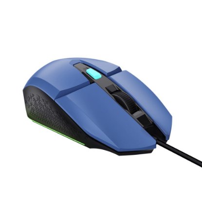 Miš TRUST GXT 109B Felox, RGB, optički, 6400dpi, plavi