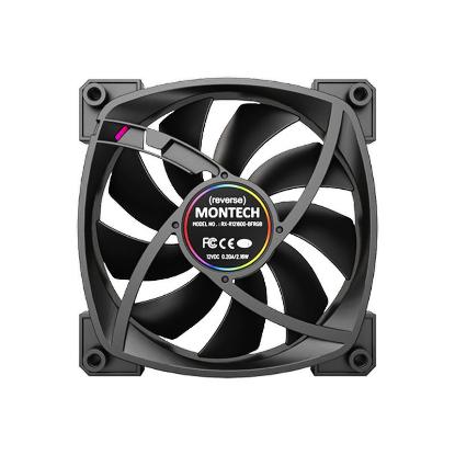 Ventilator MONTECH RX120 PWM, 120mm, 1600 okr/min, RGB, crni
