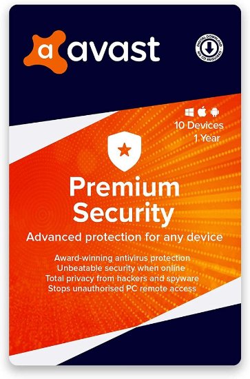AVAST Premium Security, godišnja pretplata, za 10 uređaja