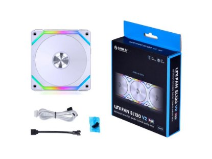 Ventilator LIAN LI Uni Fan SL120 V2 RGB PWM, 120mm, bijeli