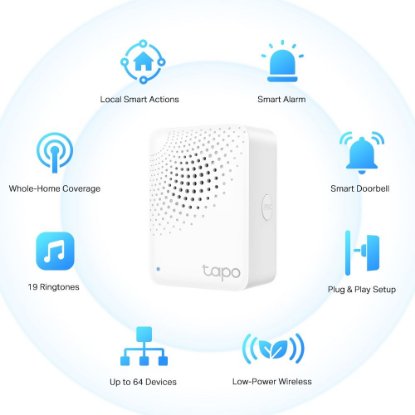 Pametno zvono TP-LINK Smart IoT Hub Tapo H100, zvono, alarm, bijeli