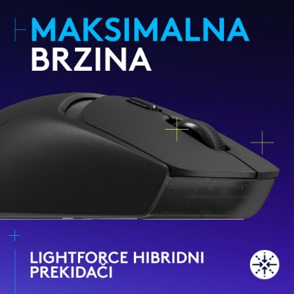 Miš LOGITECH G309 Lightspeed, optički, bežični, 25600dpi, crni