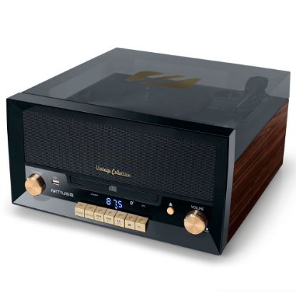 Mini linija MUSE MT-112W, CD/FM sa gramofonom, crna