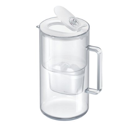 Vrč za filtriranje vode AQUAPHOR Glass, 2,5 l, stakleni, bijeli