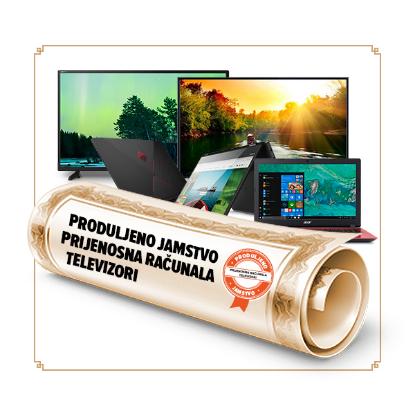 Produljeno jamstvo za laptop / stolno računalo / monitor / igraću konzolu / TV sa 36 na 60 mjeseci - vrijednosti uređaja 530,90-995,42 €