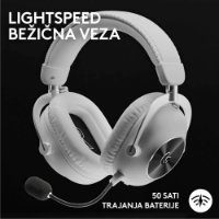 Slušalice LOGITECH G PRO X 2 Lightspeed, 7.1, bežične, bijele