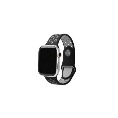 Zamjenski remen BELINE Sport Silicone za Apple Watch 42/44/45/49mm, crno-sivi