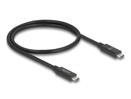 Kabel DELOCK, USB-C 3.2 (M) na USB-C (M), 0.5m, crni