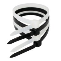 Plastične vezice za kabele, 7.5 mm x 250 mm, crne, 25 kom