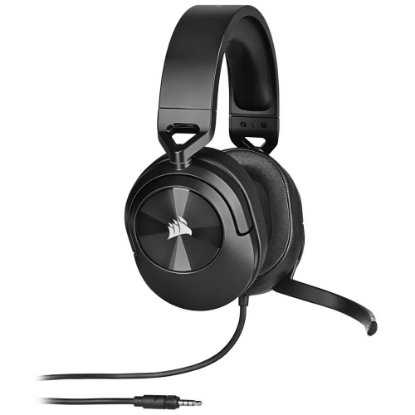 Slušalice CORSAIR HS55 Surround, mikrofon, crne