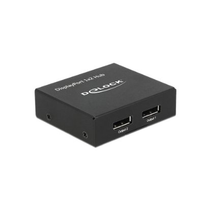 Razdjelnik DELOCK, DisplayPort 1.2 (Ž) na 2x DisplayPort (Ž), 4K