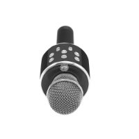 Mikrofon MANTA MIC12-BK, bežični, karaoke, zvučnik, crni