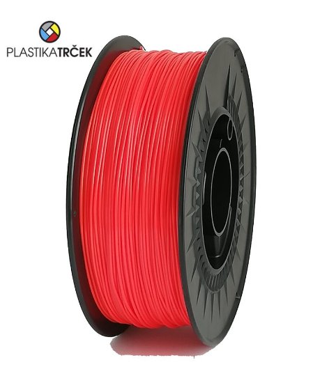 Filament za 3D printer PLASTIKA TRČEK, PLA – 1kg, Neon crveni