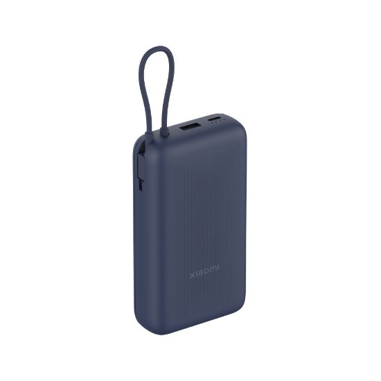 Mobilni USB punjač XIAOMI 33W Power Bank 20000 mAh, ugrađeni kablovi, USB-A, USB-C, plavi
