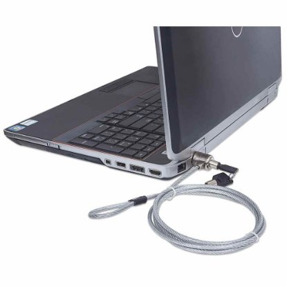Sigurnosni kabel MANHATTAN, kensington lock za laptop, ključ, 1.5m