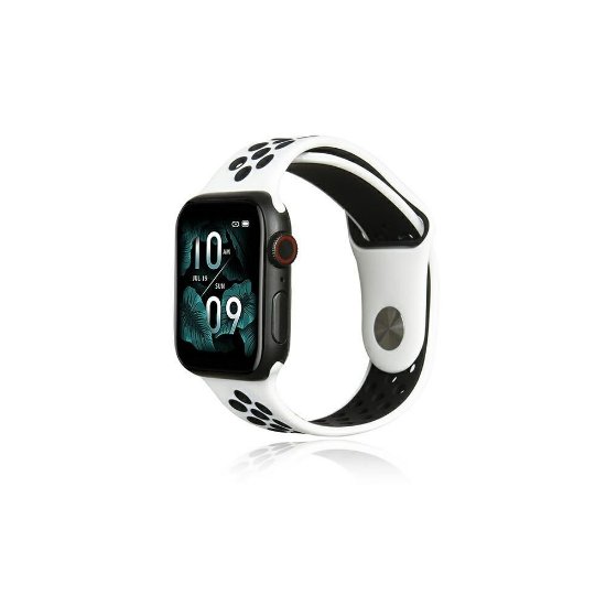 Zamjenski remen BELINE Sport Silicone za Apple Watch 38/40/41mm, bijelo-crni
