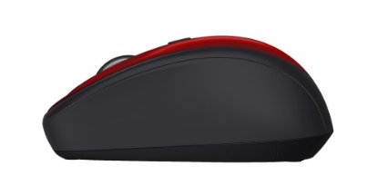 Miš TRUST Yvi+ Silent Wireless Mouse, optički, 1600dpi, bežični, USB, crveni