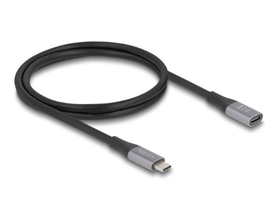 Kabel DELOCK, USB-C 4.0 (M) na USB-C (Ž), 1m, crni