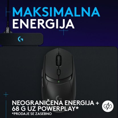 Miš LOGITECH G309 Lightspeed, optički, bežični, 25600dpi, crni