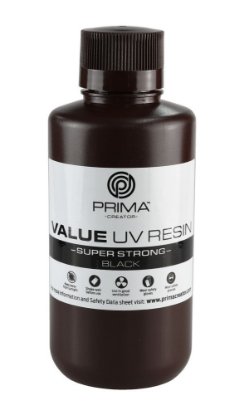 Smola za 3D printer PRIMA CREATOR Super Strong UV Resin, 1000ml, crna