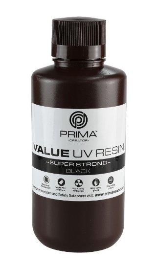 Smola za 3D printer PRIMA CREATOR Super Strong UV Resin, 1000ml, crna