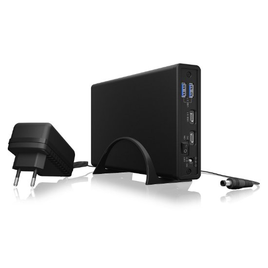 Eksterno kućište ICY BOX IB-382H-C31, 2.5"/3.5" SATA, RAID, USB-C, 2x USB 3.2