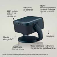 Slika Projektor 3LCD EPSON EF-22N, FHD 1920x1080, 1000 ANSI, 5000000:1, HDMI, USB