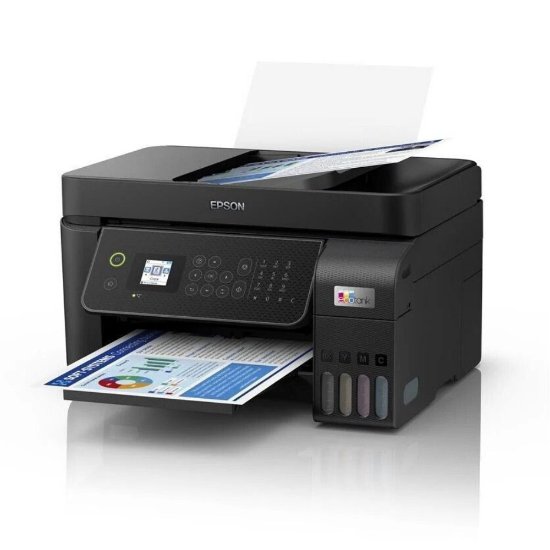 Multifunkcijski printer EPSON EcoTank L5310, printer/scanner/copy/fax, 5760 dpi, USB, LAN, WiFi, crni