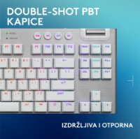Tipkovnica LOGITECH Gaming G915 X TKL Tactile, RGB, mehanička, US Layout, USB, bijela