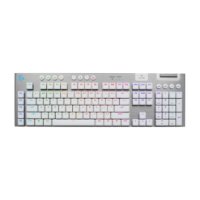 Tipkovnica LOGITECH Gaming G915 X Tactile, RGB, mehanička, US Layout, USB, bijela
