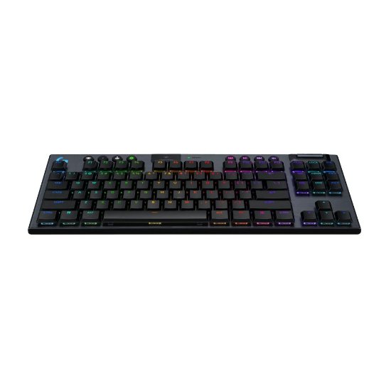 Tipkovnica LOGITECH Gaming G915 X TKL Lightspeed Tactile, RGB, mehanička, bežična, US Layout, crna