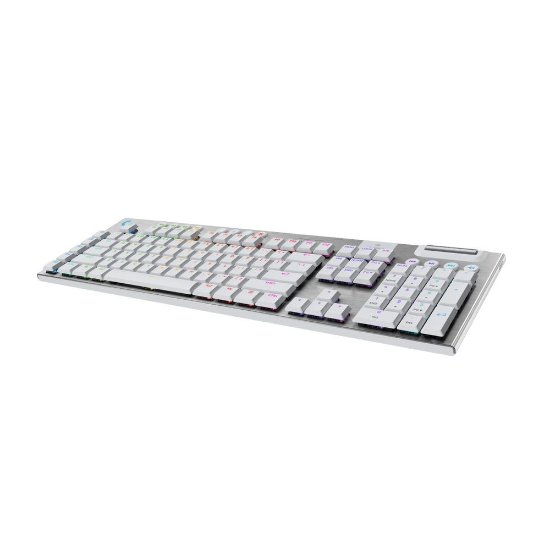Tipkovnica LOGITECH Gaming G915 X Tactile, RGB, mehanička, US Layout, USB, bijela