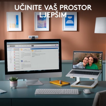 Tipkovnica LOGITECH K950 Signature Slim, bežična, Bolt Receiver USB, bijela