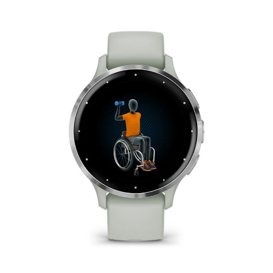 Pametni sat GARMIN Venu 3S, GPS, multisport, zeleni