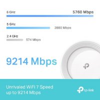 Wireless range extender TP-LINK Deco BE65, BE9300 Tri Band Mesh Wi-Fi 7 sustav, bežični, 2 komada