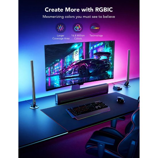 LED lampa GOVEE Smart Gaming Light Bars sa smart kontrolerom
