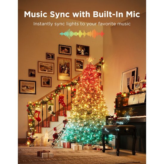 Dekorativne LED lampice GOVEE Christmas Sparkle String Lights, 20M